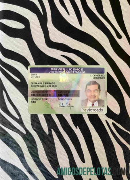 Austrália Victoria State DL fotovisual frontal modelo